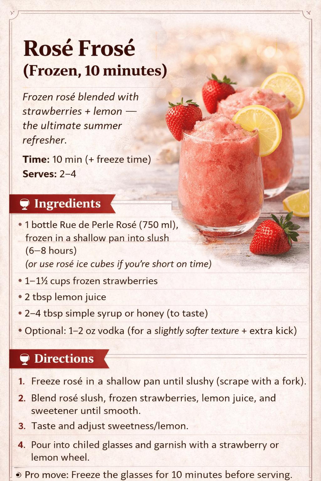 Rosé Frosé