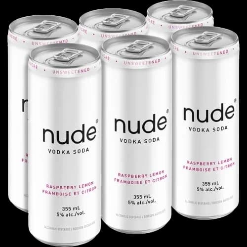 Nude Vodka Soda Raspberry Lemon