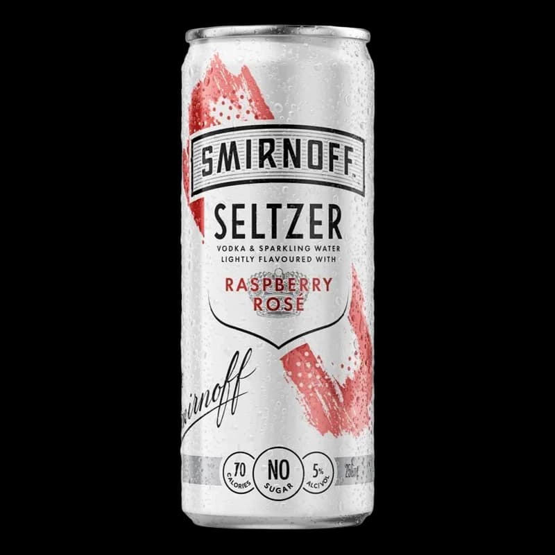 Smirnoff Seltzer Raspberry Rose